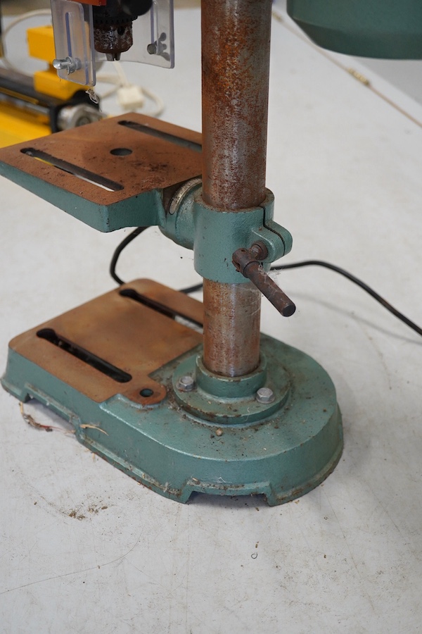 A Nu-tool CH10 model maker’s pillar drill, height 58.5cm. Condition fair, some surface rust.